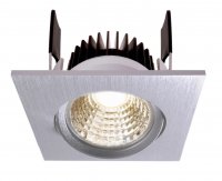 Light Impressions Deko-Light stropn� vestavn� sv�tidlo COB-68-350mA-2700K-hranat� 16-17V DC 6,00 W 2700 K 580 lm 78 mm st��brn� 565282
