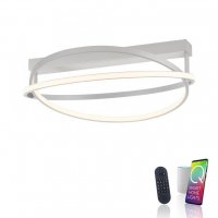 PAUL NEUHAUS Paul Neuhaus LED stropn� sv�tidlo Q-BELUGA st��brn� stm�vateln� Smart Home ZigBee 2700-5000K PN 6739-55