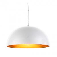 Azzardo AZ1397 - Lustr na lanku MODENA 1xE27/60W/230V bílá/zlatá Azzardo AZ1397 - Lustr na lanku MODENA 1xE27/60W/230V bílá/zlatá