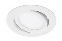 BRILONER LED vestavn� sv�tidlo, pr. 10,6 cm, 7 W, b�l� BRI 7114-416