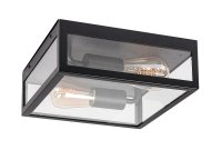 Rabalux venkovn� stropn� sv�tidlo Zaton E27 2x MAX 60W matn� �ern� 7070