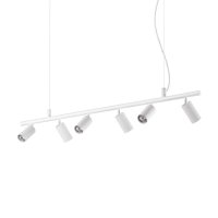 Závěsné bodové svítidlo Ideal Lux Dynamite SP6 Bianco 231433 GU10 6x28W IP20 115,5cm bílé Závěsné bodové svítidlo Ideal Lux Dynamite SP6 Bianco 231433 GU10 6x28W IP20 115,5cm bílé