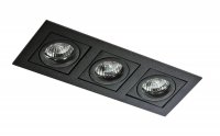 AZzardo PACO podhledov� sv�tidlo 3x GU10 50W bez zdroje 25,5cm IP20, �ern�
