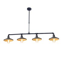 ACA Lighting z�v�sn� sv�tidlo 4XE27 �ern�+zlat� kov 130X22XH92CM PIPE AR4174P130BG