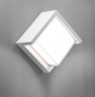 CENTURY PURA LED venkovn� n�st�nn� sv�tidlo Cube b�l� 10W 4000K IP65