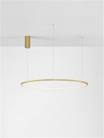 NOVA LUCE z�v�sn� sv�tidlo TARQUIN brou�en� zlat� hlin�k a akryl LED 58W 230V 3000K IP20 stm�vateln� 9345610