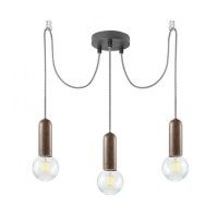 LEUCHTEN DIRECT Z�v�sn� sv�tidlo, 3-ramenn�, barva rzi, modern� vintage LD 14776-48