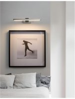 NOVA LUCE nástěnné svítidlo nad obrazy MARNELL kov barvy nikl a akryl LED 12W 230V 3000K IP20 9117302 NOVA LUCE nástěnné svítidlo nad obrazy MARNELL kov barvy nikl a akryl LED 12W 230V 3000K IP20 9117302