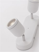 NOVA LUCE bodov� sv�tidlo ORSON b�l� kov GU10 2x10W 230V IP44 bez ��rovky 9555816