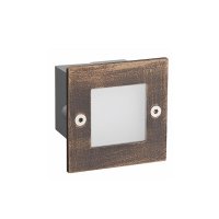 ACA Lighting LED zapu�t�n� venkovn� orienta�n� sv�tidlo 70X70 rezav� 2W 3000K 90Lm 230V IP54 RA80 PAS230RS