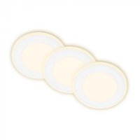BRILONER Gima 3ks sada LED vestavn� bodov� sv�tidlo, 3 krokov� ovl�d�n�, b�l� 7988036