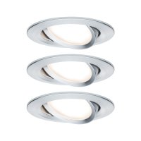 PAULMANN Vestavn� sv�tidlo LED Nova kruhov� 3x6,5W hlin�k brou�en� nastaviteln� 934.51 P 93451