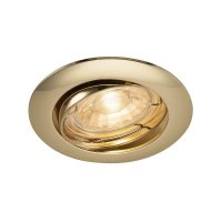 BIG WHITE PIKA, sv�tidlo k zabudov�n� do stropu, QPAR51, v�klopn�, mosaz, max. 50W 1000720