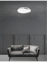 NOVA LUCE stropn� sv�tidlo PALERMO chromovan� kov b�l� sklo a K9 k�i���l E27 3x12W 230V IP20 bez ��rovky 7311402