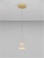 NOVA LUCE závěsné svítidlo BRILLANTE zlatý hliník a akryl LED 4.2W 230V 3200K IP20 9511010 NOVA LUCE závěsné svítidlo BRILLANTE zlatý hliník a akryl LED 4.2W 230V 3200K IP20 9511010