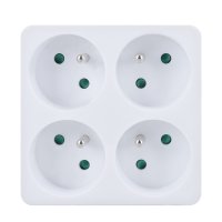 Solight rozbo�ka, 4 x 10A, b�l� P108