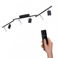 PAUL NEUHAUS PURE-MIRA, LED stropn� sv�tidlo, �ern�, stm�vateln�, CCT, pam� 2700-5000K