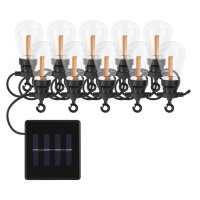 EMOS LED �et�z se sol�rn�m panelem - 10x p�rty ��rovky, 5 m, venkovn� i vnit�n�, vintage DCPV02