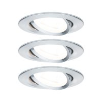 PAULMANN Vestavn� sv�tidlo LED Nova kruhov� 3x6,5W GU10 hlin�k brou�en� nastaviteln� 934.33 P 93433