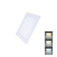 Solight LED mini panel CCT, podhledov�, 6W, 450lm, 3000K, 4000K, 6000K, �tvercov� WD147