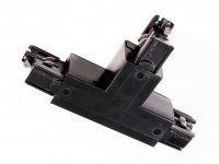 Deko-Light kolejnicov� syst�m 3-f�zov� 230V D Line T-spojka prav�-prav�-lev� 220-240V AC/50-60Hz �ern� RAL 9011 166 710032