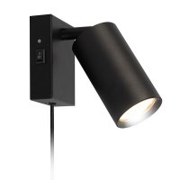 Solight nástěnná lampička CELE, 1x GU10, černá WO3002-B Solight nástěnná lampička CELE, 1x GU10, černá WO3002-B