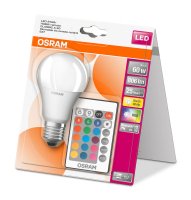 OSRAM LED STAR+ CL A RGBW FR 60 stm�vateln� ovlada�em 9W/827 E27