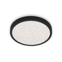 BRILONER LED stropn� sv�tidlo hv�zdn� nebe, pr. 38 cm, 24 W, 3000 lm, �ern� BRILO 3071-015