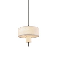 ACA Lighting z�v�sn� sv�tidlo ANAFI �ern� kov b�ov� textiln� st�n�tko 2xE27 MP240323