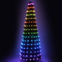 ACA Lighting V�no�n� osv�tlen� 216 LED �et�z chobotnice na strom 12 pramen� x 18 LED RGB v�. nap�jen� + d�lkov� ovl�d�n� IP44 180cm 5m nap�jec� kabel X132163424