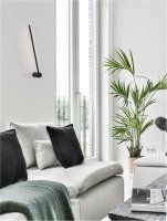 NOVA LUCE n�st�nn� sv�tidlo SYNTHESI �ern� hlin�k a akryl LED 18W 230V 3000K IP20 9009322