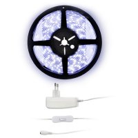 Solight LED světelný pás s testrem, 5m, sada s 12V adaptérem, 4,8W/m, IP65, studená bílá WM50-65T Solight LED světelný pás s testrem, 5m, sada s 12V adaptérem, 4,8W/m, IP65, studená bílá WM50-65T