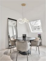 NOVA LUCE z�v�sn� sv�tidlo CONCETO zlat� kov a k�i���l LED 50W 230V 3500K IP20 stm�vateln� 9019722