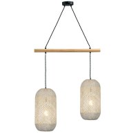 ACA Lighting z�v�sn� sv�tidlo 2XE27 ratan + d�evo 60X20XH120CM COCONUT OD762P60RW
