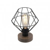 LEUCHTEN DIREKT is JUST LIGHT Stoln� lampa, d�evodekor, 1xE27 max. 40 W, do interi�ru, d�evodekor+kov,