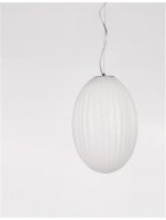 NOVA LUCE závěsné svítidlo HECTOR chromovaný kov opálové sklo E27 1x12W 230V IP20 bez žárovky 9190033 NOVA LUCE závěsné svítidlo HECTOR chromovaný kov opálové sklo E27 1x12W 230V IP20 bez žárovky 9190033