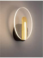 NOVA LUCE n�st�nn� sv�tidlo GENTI �ern� a zlat� hlin�k a akryl LED 1x7W 230V 3000K IP20 9545401