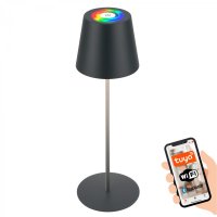 BRILONER Coloris LED stoln� lampi�ka Smart nab�jec�, ovl�d�n� p�es aplikaci, stm�vateln�, antracit 7559015