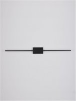 NOVA LUCE n�st�nn� sv�tidlo nad obrazy AZURE �ern� hlin�k a akryl LED 28.5W 230V 3000K IP20 9267020