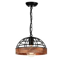 ACA Lighting z�v�sn� sv�tidlo 1XE27 d�evo + �ern� kov D26XH120CM TESLA EG841P26B