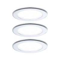 PAULMANN LED vestavná nábytková svítidla 3ks sada kruhové 65mm 3x2,5W 230/12V 4000K chrom PAULMANN LED vestavná nábytková svítidla 3ks sada kruhové 65mm 3x2,5W 230/12V 4000K chrom