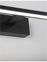 NOVA LUCE n�st�nn� sv�tidlo nad obrazy a zrcadla LIVIA �ern� hlin�k a akryl LED 30W 230V 3000K IP44 9053302