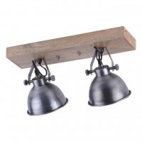 LEUCHTEN DIRECT N�st�nn� a stropn� sv�tidlo, 2-ramenn�, �elezo, retro LD 11982-77