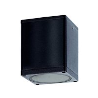 ACA Lighting venkovn� hranat� stropn� sv�tidlo GU10 �ern�, IP65, 230V, max. 35W