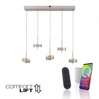 PAUL NEUHAUS Závěsné svítidlo Q-ROTATE 5 ramenné hliník nastavitelná výška Smart Home ZigBee 2700-5000K PN 2249-95 PAUL NEUHAUS Závěsné svítidlo Q-ROTATE 5 ramenné hliník nastavitelná výška Smart Home ZigBee 2700-5000K PN 2249-95