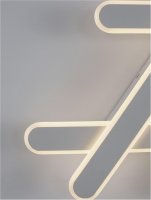 NOVA LUCE stropn� sv�tidlo WILLOW b�l� ocel a akryl Dx54.7x33.9x5.6cm LED 40W stm�vateln� 9210920