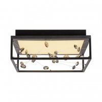 PAUL NEUHAUS LED stropn� sv�tidlo SKINA, �ern�, hranat�, stm�vateln�, d�lkov� ovlada�, pam� 2700-5000K