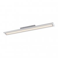 LEUCHTEN DIREKT is JUST LIGHT LED stropn� sv�tidlo, b�l�, 100x11,8cm, CCT, stm�vateln�, v�. d�lkov� ovlada� MEDION 2700-5000K