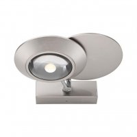 PAUL NEUHAUS LED n�st�nn� sv�tidlo PURE Oculis, metalick� �ed�, stm�vateln�, oto�n� a nastaviteln� 2700K
