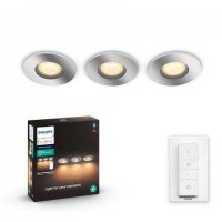 Philips Hue WA Adore koupelnov� z�pustn� LED sv�tidlo SET 3x5W 400lm 2200-6500K IP44 leskl� chrom + ovlada�